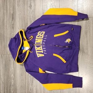 RDX NFL Minnesota Vikings Football Women's sz M Sweatshirt w/hoodie